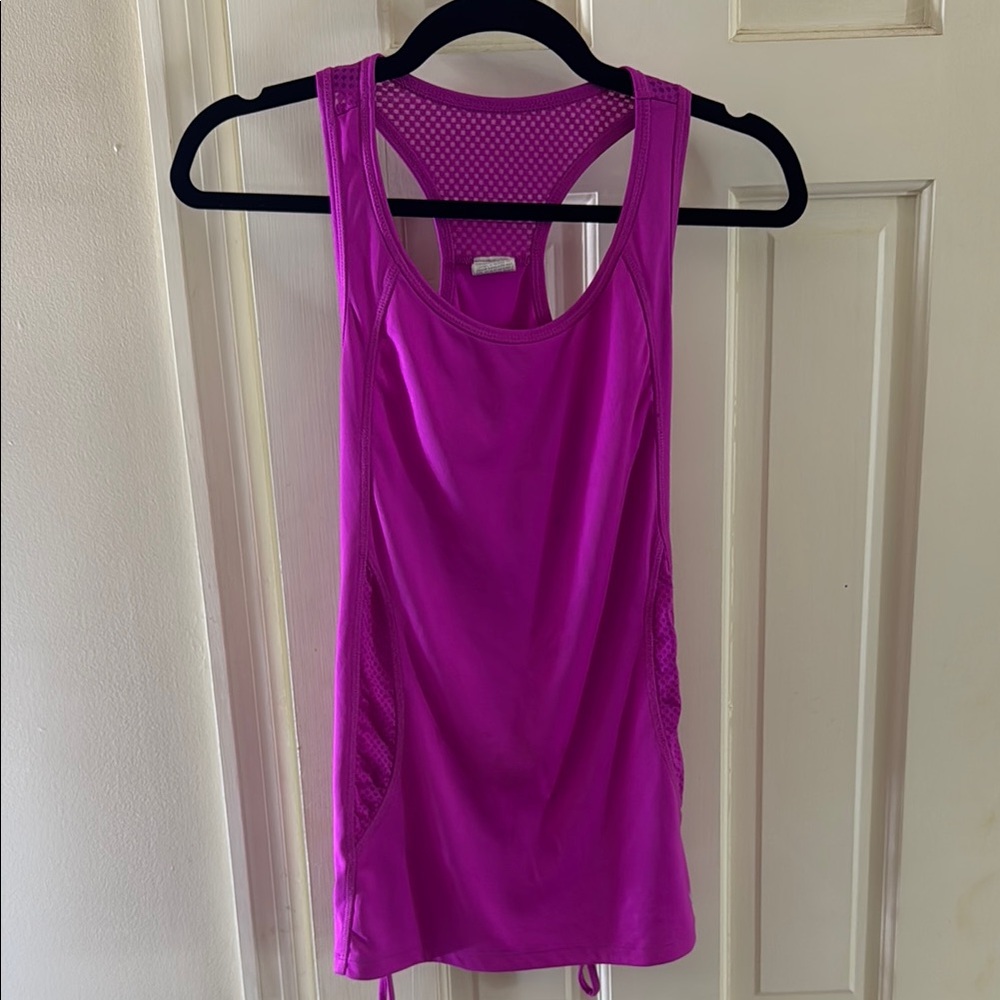 Danskin Pink Fitted Racerback Tank Top